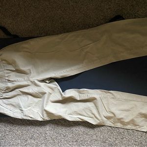 Brown button free pants